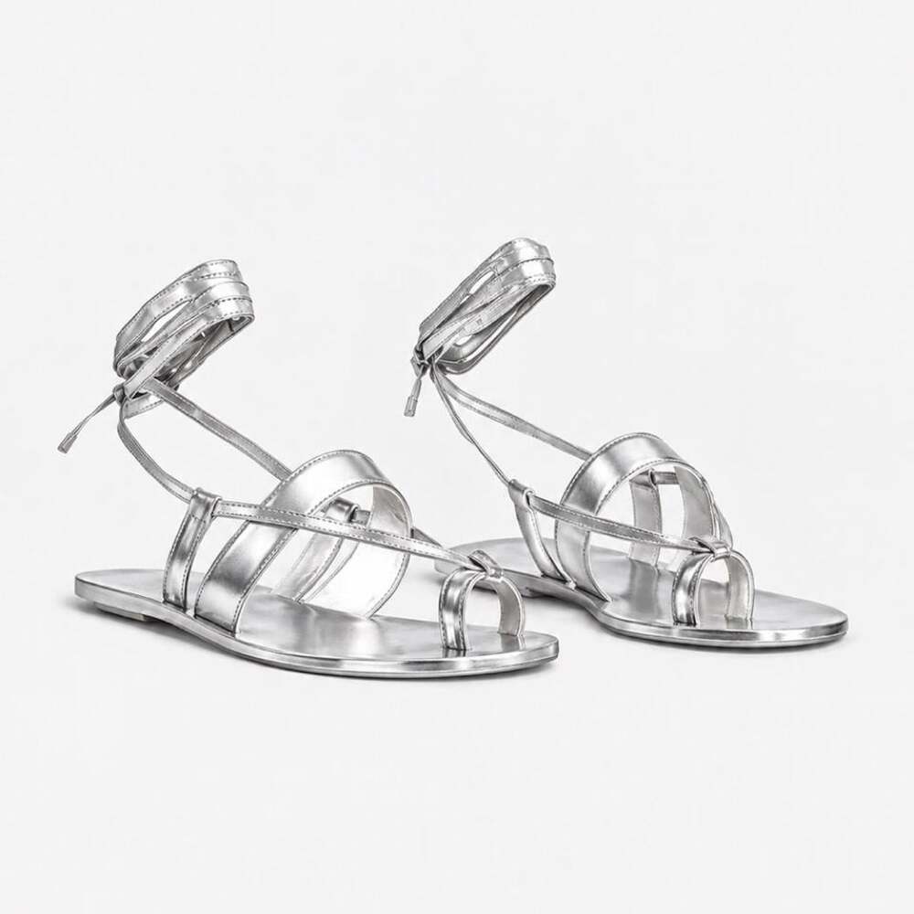 Tibi Women's Silver Reid Sandals